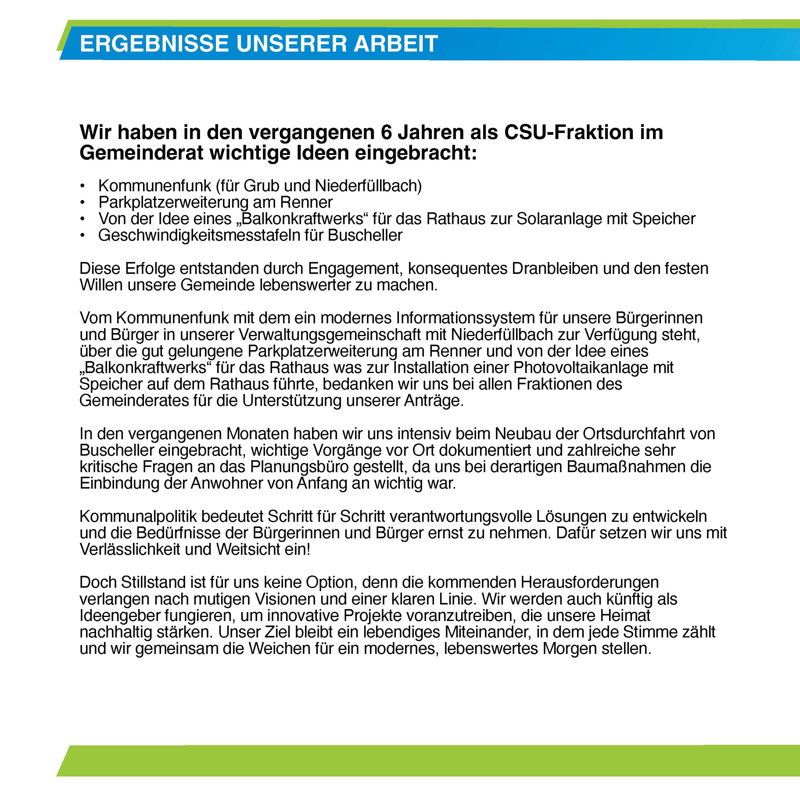 Wahlprogramm CSU 2026